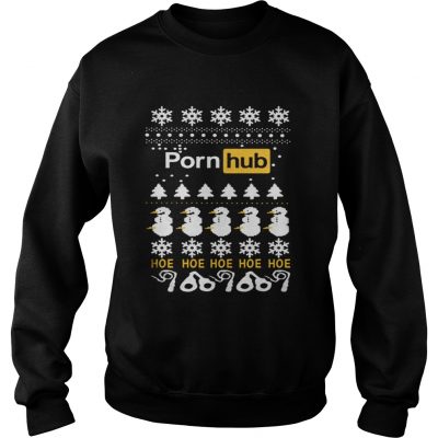 Sweatshirt Official Porn hub hoe hoe hoe hoe christmas