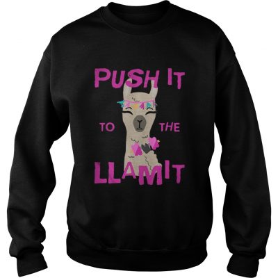 Sweatshirt Push it to the Llamit shirt