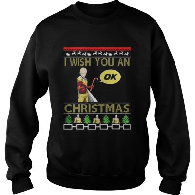 Sweatshirt Saitama I wish you an OK Christmas sweat shirt