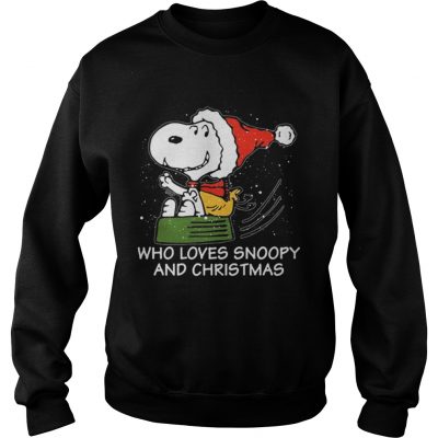 Sweatshirt Snoopy who loves Snoopy and Christmas