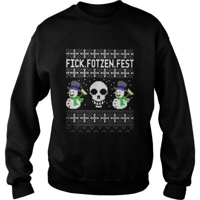 Sweatshirt Snowmans And Skull Fick Fotzen Fest