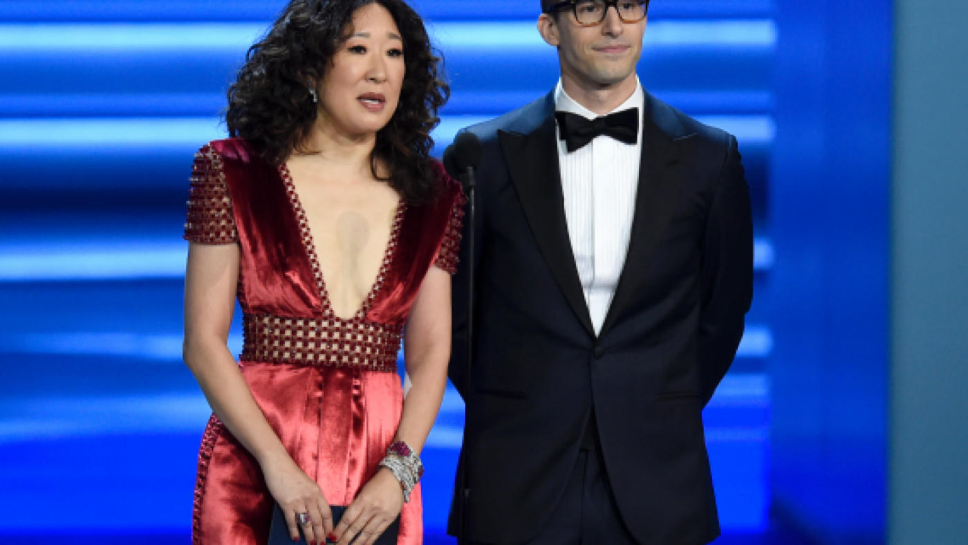 Andy Samberg and Sandra