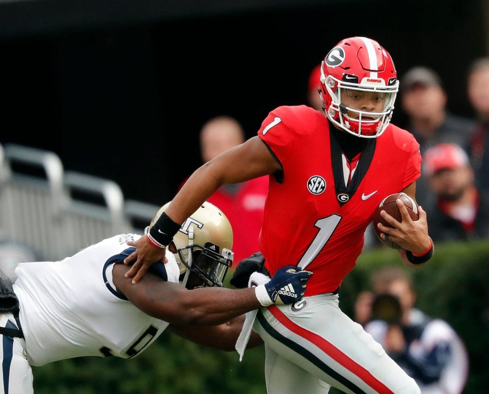 Georgia quarterback Justin Fields reportedly transferring to Ohio State