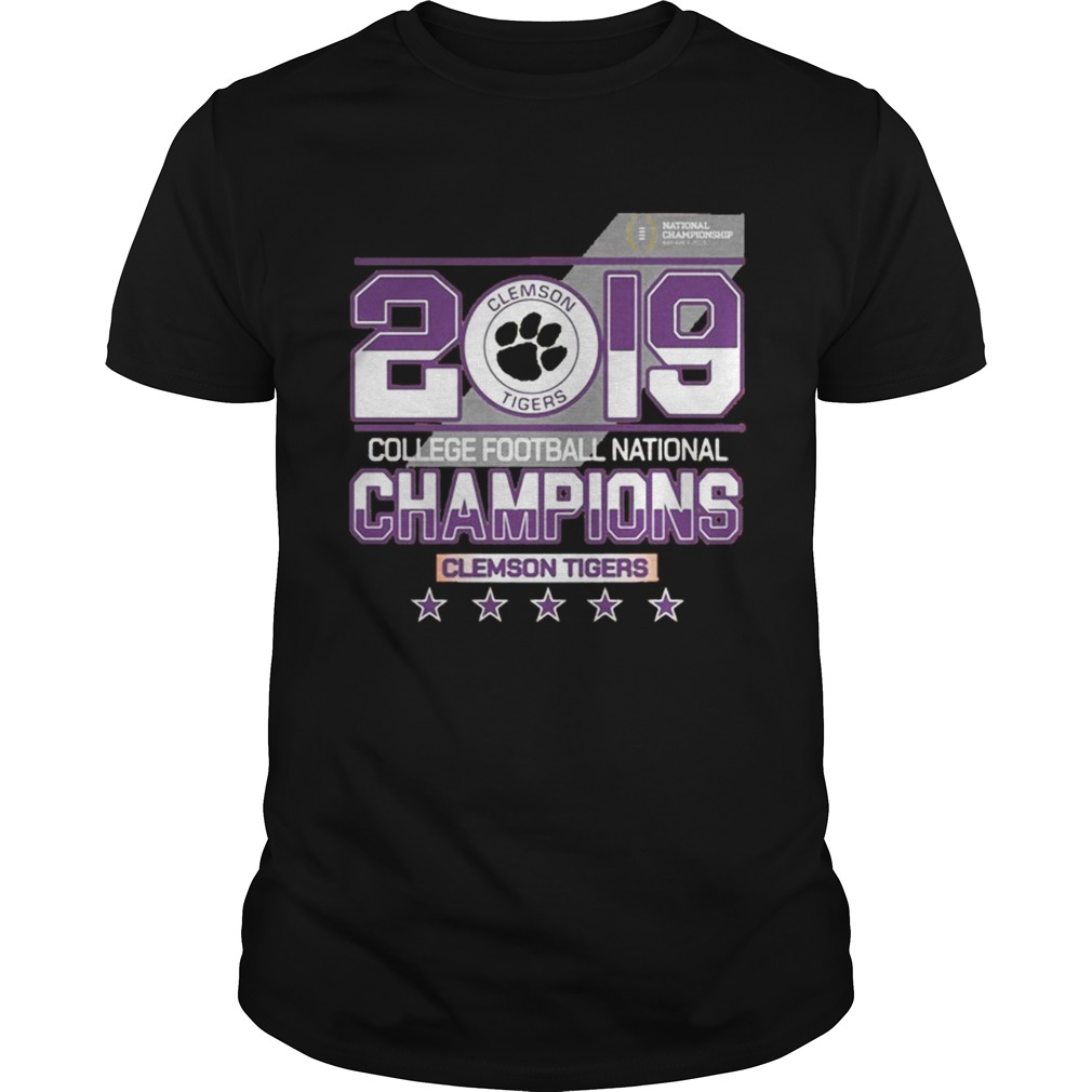 2019 college football National champions Clemson Tigers shirt