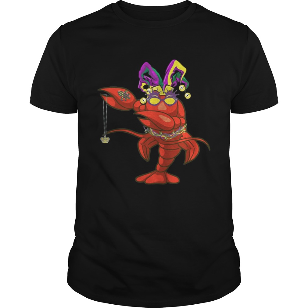 Dabbing Mardi Gras Bead Crawfish Party T-Shirt