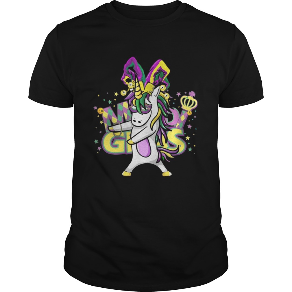 Flossing Unicorn Mardi Gras New Orleans Party T-Shirt