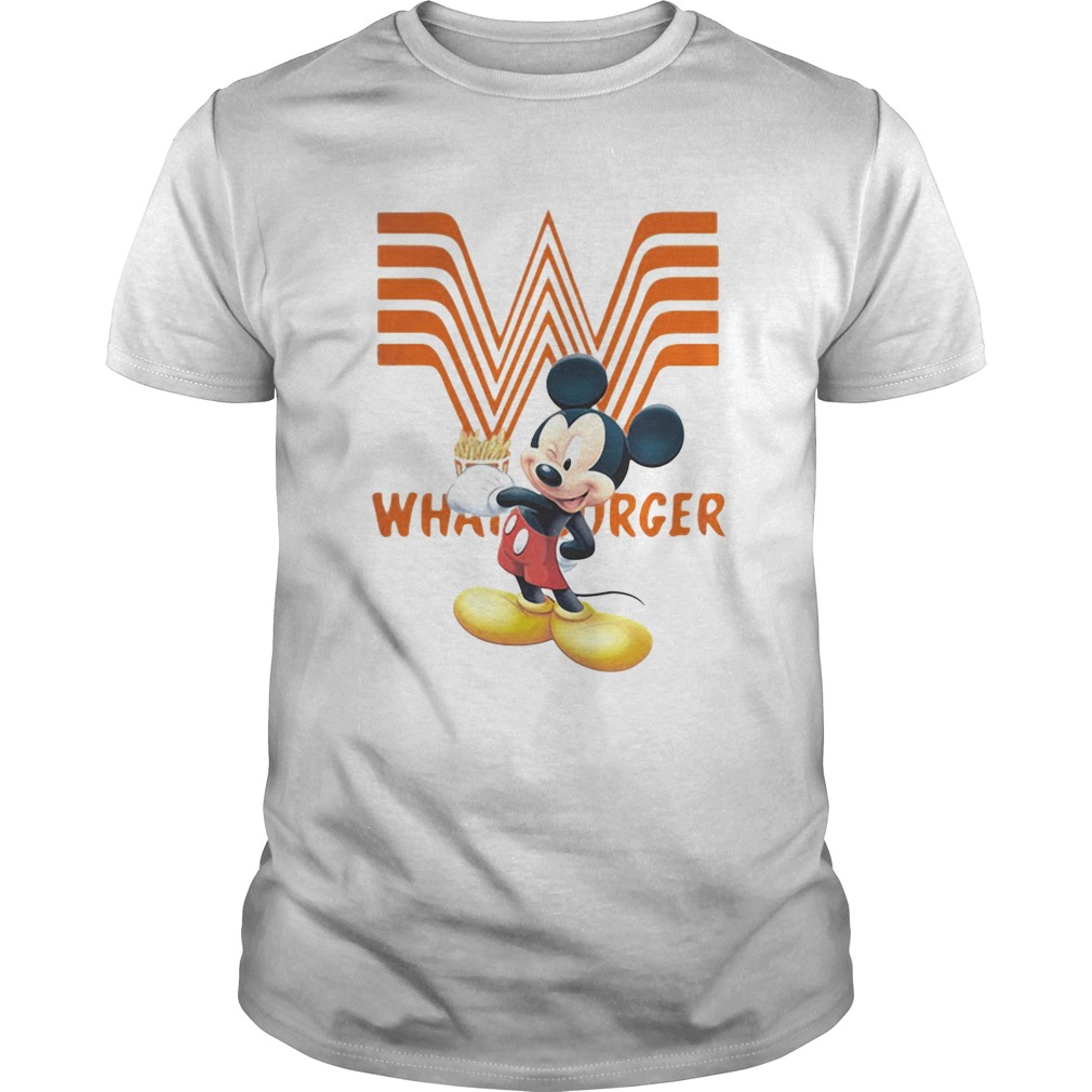 Mickey Mouse Whataburger shirt