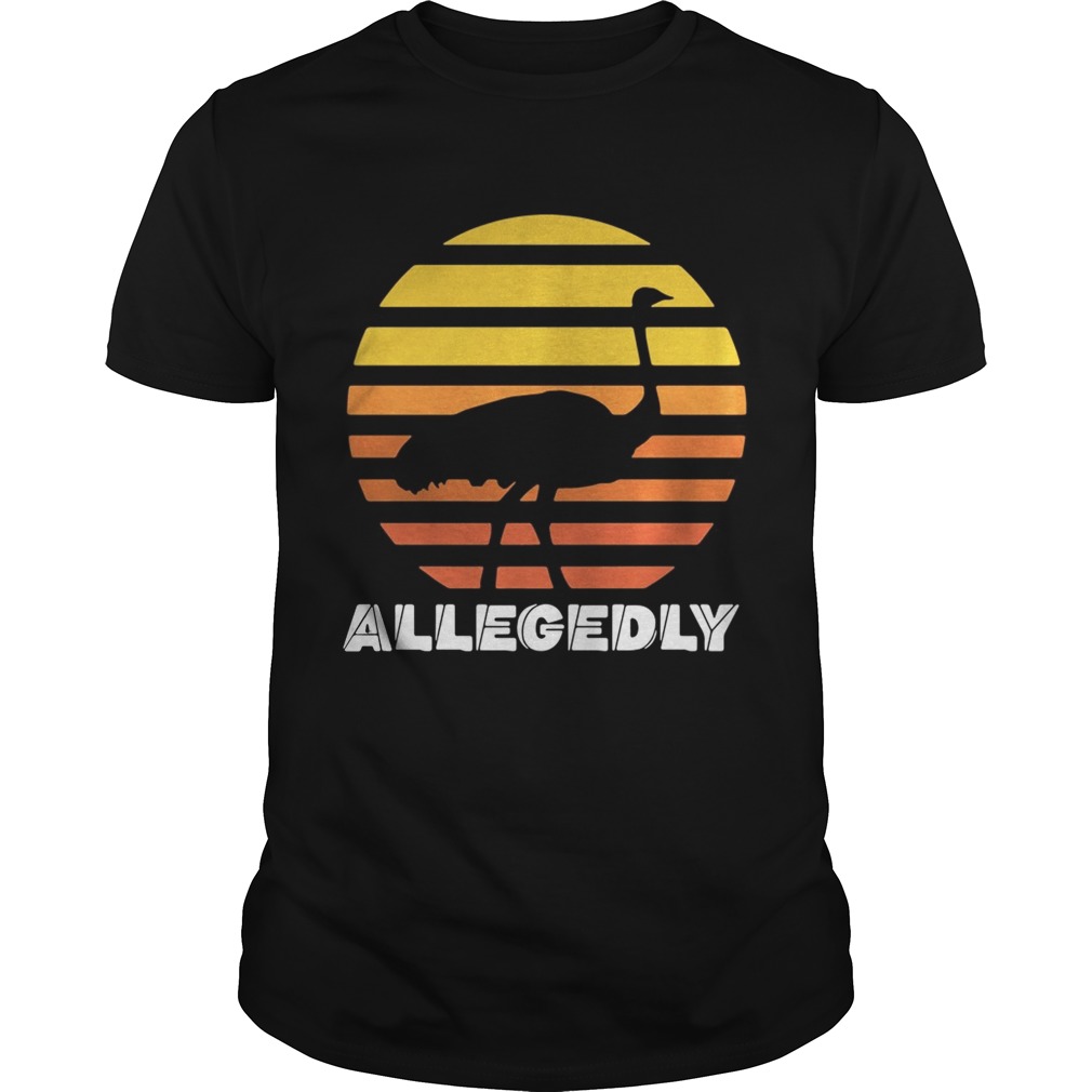 Official Vintage Allegedly Ostrich Retro Shirt