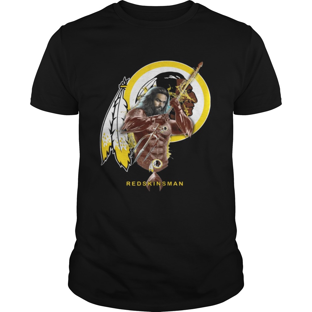 Redskinsman Aquaman And Redskins Football Team T-Shirt