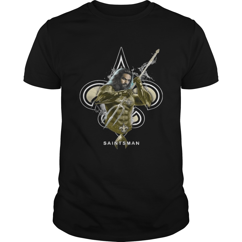 Saintsman Aquaman And Saints Football Team T-Shirt