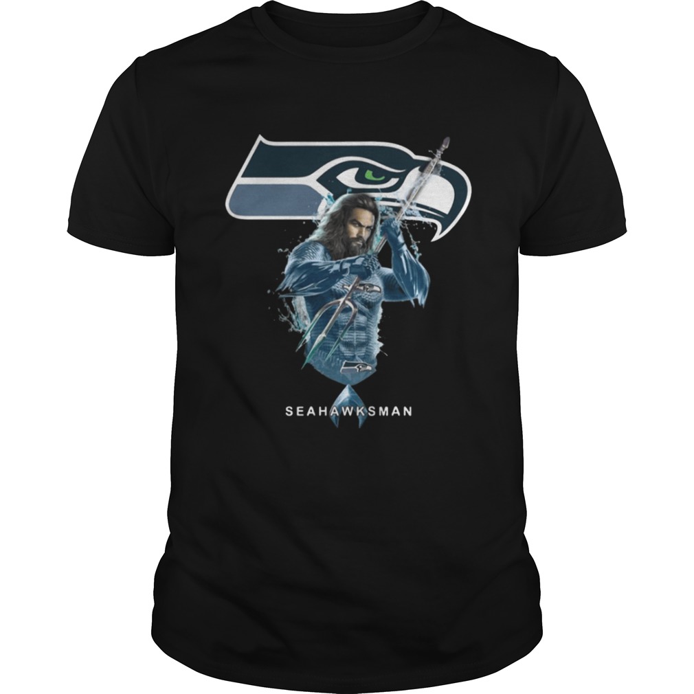 Seahawksman Aquaman And Seahawks Football Team T-Shirt