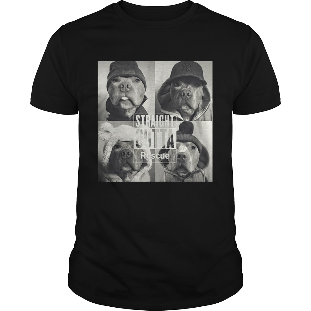 Straight Outta Rescue Pitbull Shirt