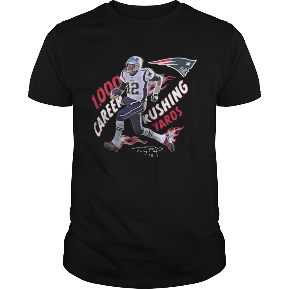 Tom-Brady 1 000 Career Rushing Yards Shirt