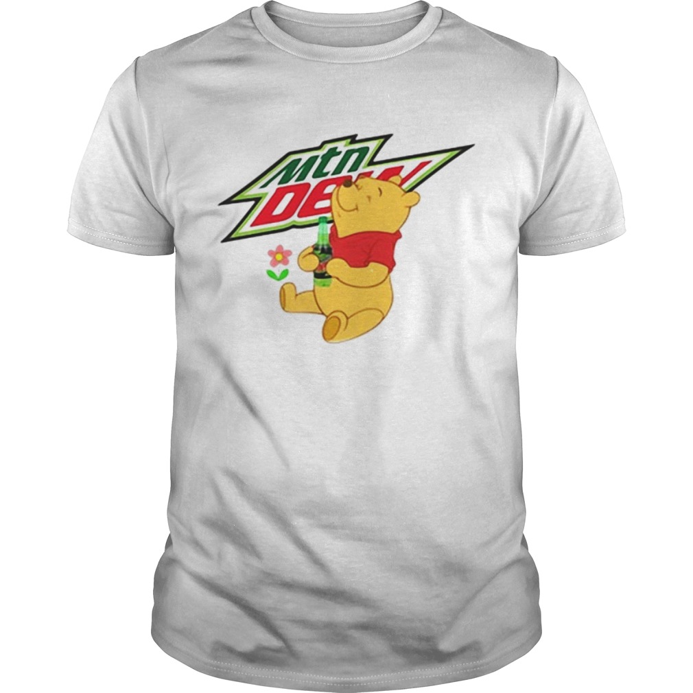 Winnie the Pooh drinking Mountain Dew shirt