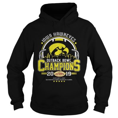 Hoodie 10wa hawkeyes outback bowl champions 2019 shirt