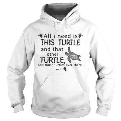 Hoodie All I need is this turtle and that other turtle and those turtles shirt