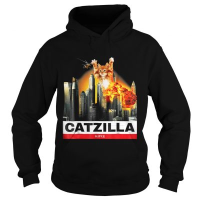 Hoodie Cat Catzilla Godzilla shirt