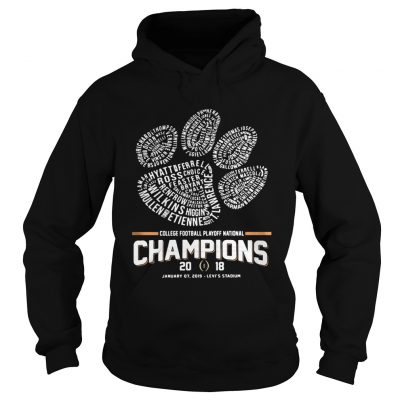 Hoodie Dog paw college football playoff national championship 2018 shirt