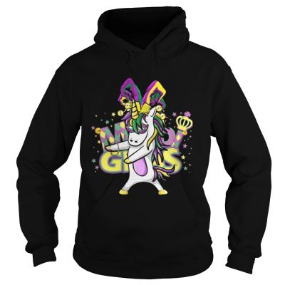 Hoodie Flossing Unicorn Mardi Gras New Orleans Party TShirt