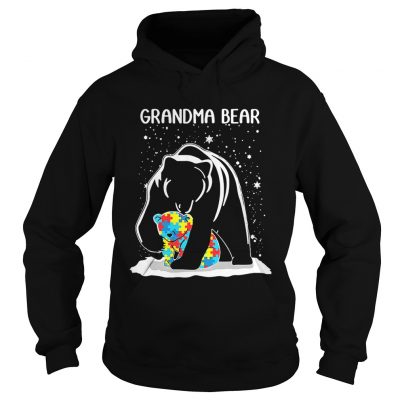 Hoodie Grandma Bear Autism shirt