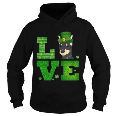 Hoodie Love Doberman St Patricks Day Green Shamrock TShirt