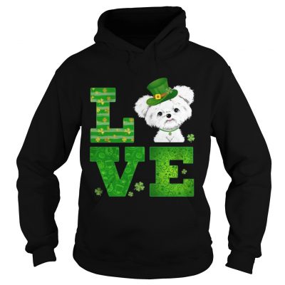 Hoodie Love Maltese St Patricks Day Green Shamrock TShirt