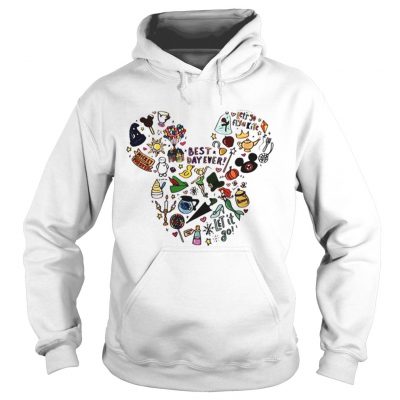 Hoodie Multi character Mickey Mouse head shirt