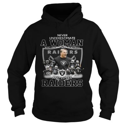 Hoodie Never Underestimate a Woman Who Understands Football And Loves Raiders Tshirt