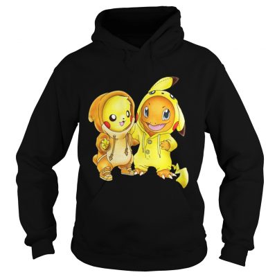 Hoodie Pikachu and Pikachu Charmander pokemon shirt