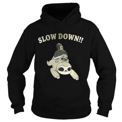 Hoodie Sloth Slow down shirt