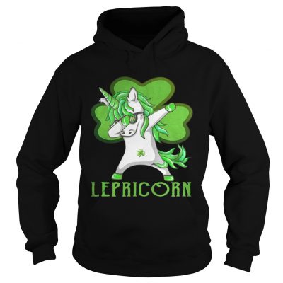 Hoodie St Patricks Day Dabbing Lepricorn Irish Unicorn TShirt