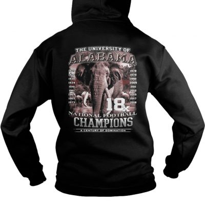 Hoodie The University of Alabama National Football Champions a Century shirt