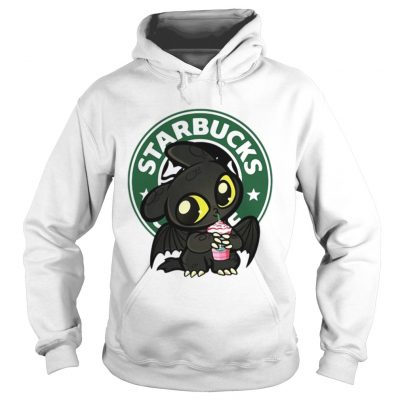 Hoodie Toothless drinking Starbucks coffee shirt