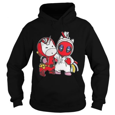 Hoodie Unicorn and Deadpool shirt