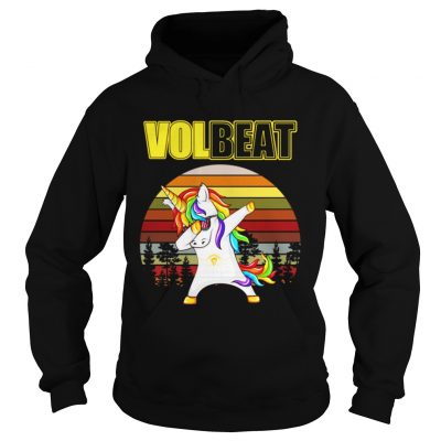 Hoodie Unicorn dabbing Volbeat retro shirt