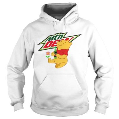 Hoodie Winnie the Pooh drinking Mountain Dew shirt