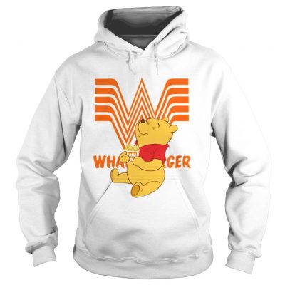 Hoodie Winnie the Pooh eating Whataburger shirt