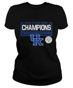 Ladies Tee 2019 citrus bowl champions kentucky wildcats UK shirt