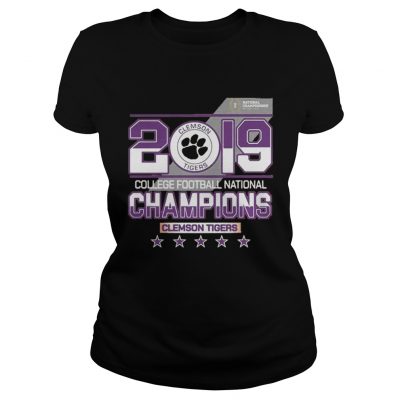 Ladies Tee 2019 college football National champions Clemson Tigers shirt