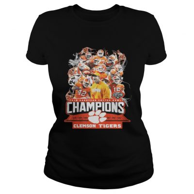 Ladies Tee 2019 doffer cotton bowl champions clemson tigers football shirt