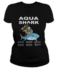 Ladies Tee Aquaman Shark doo doo doo shirt