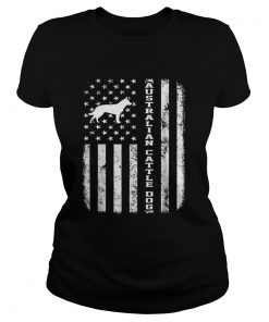 Ladies Tee Australian Cattle Dog Flag shirt