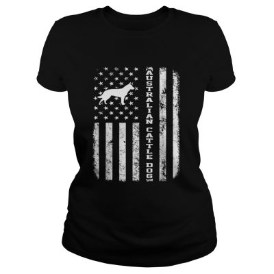 Ladies Tee Australian Cattle Dog Flag shirt