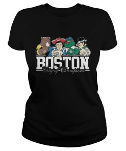 Ladies Tee Boston City Of Champions Shirt