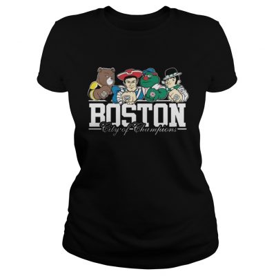 Ladies Tee Boston City Of Champions Shirt