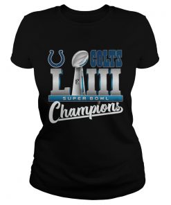 Ladies Tee Colts LII super bowl champions shirt