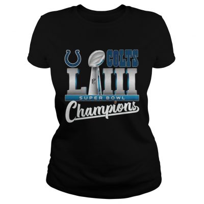 Ladies Tee Colts LII super bowl champions shirt