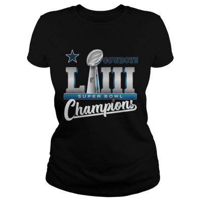 Ladies Tee Cowboys LII super bowl champions shirt