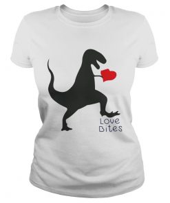 Ladies Tee Dinosaurs love bites shirt