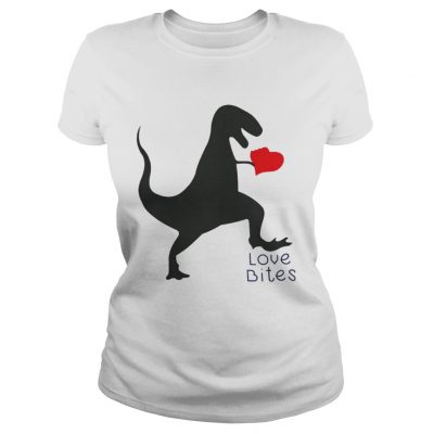 Ladies Tee Dinosaurs love bites shirt